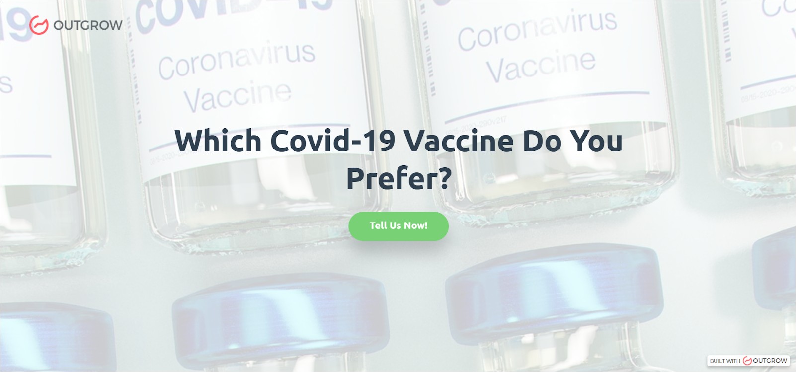 Outgrow COVID19 vaccination create a poll