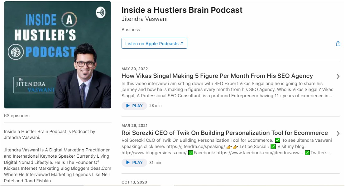 inside a hustlers brain podcast