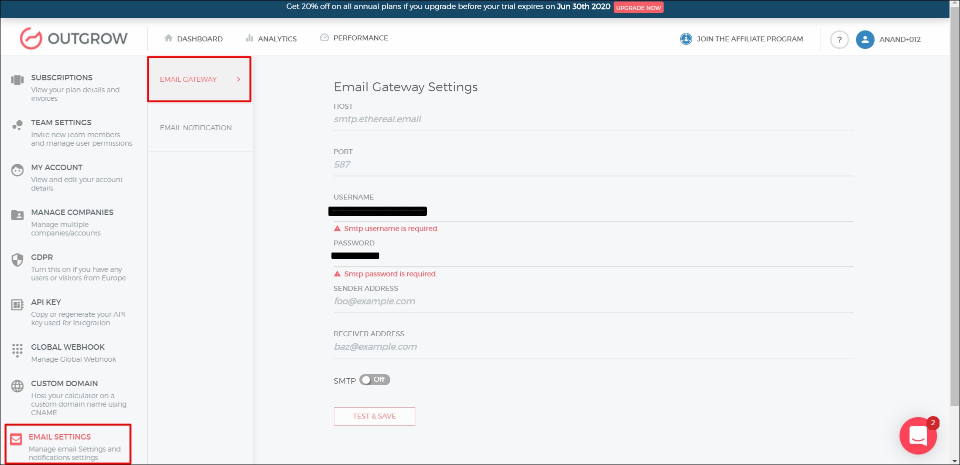 Email Gateway Server