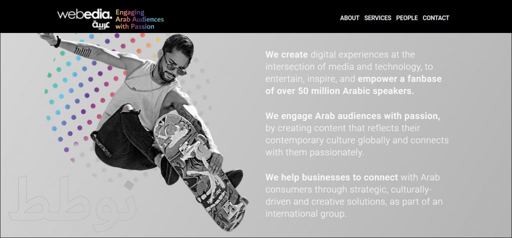content marketing agencies in the middle east #5: Webedia Arabia