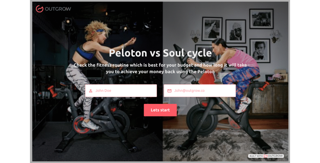 interactive quiz- peloton vs soul cycle