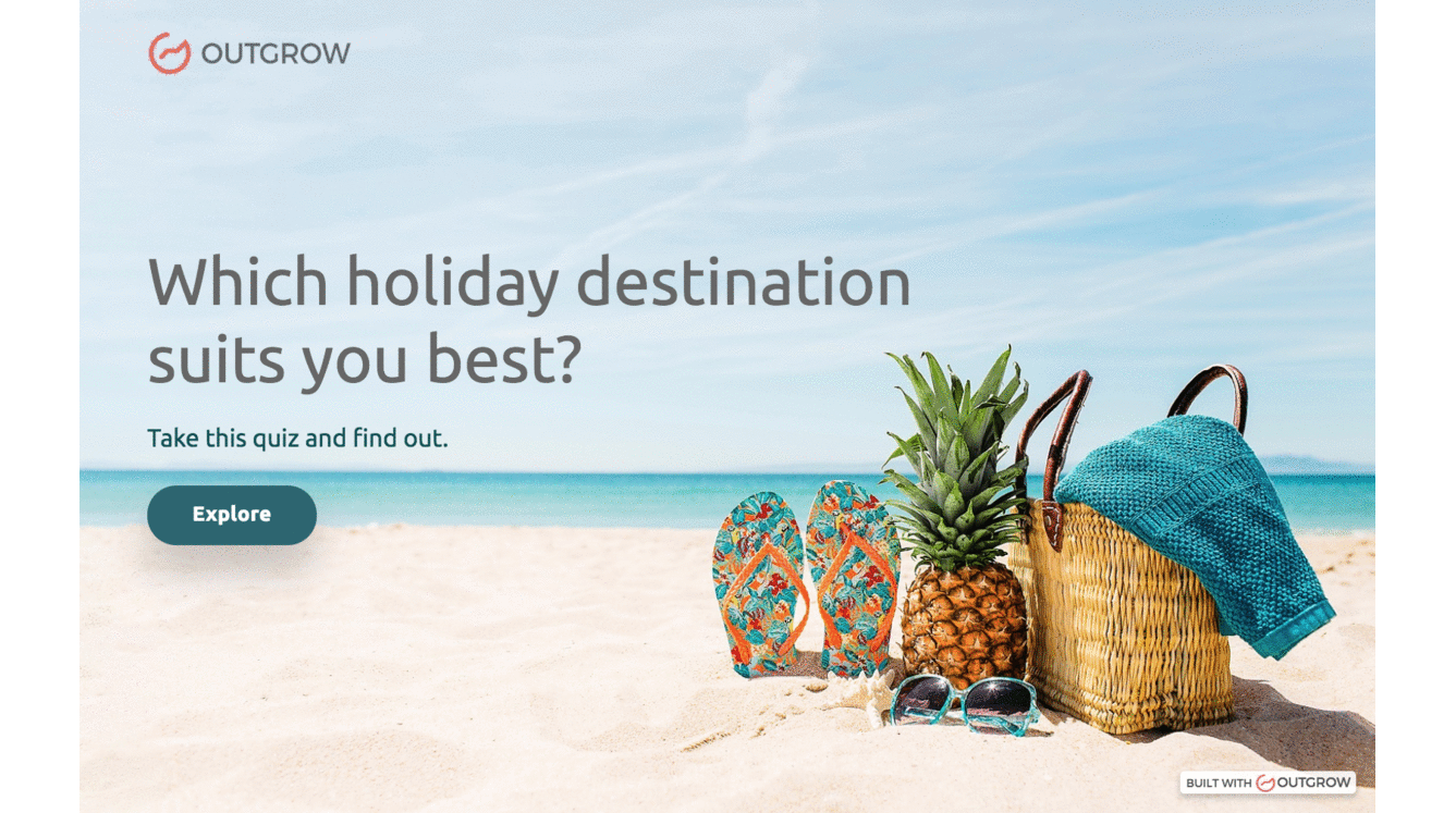 Holiday Destination Finder quiz