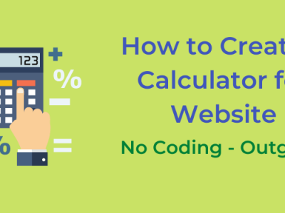 How to Create a Calculator for Website | No Coding – Outgrow