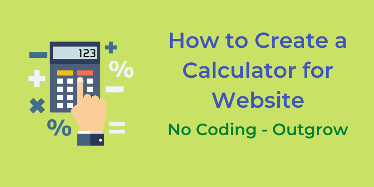 how to create a calculator for website