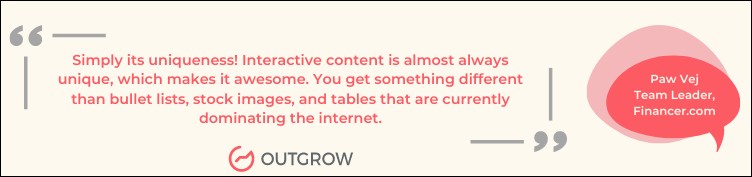 how to create interactive content
