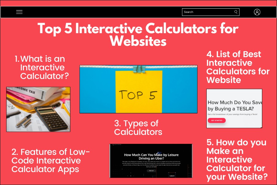 interactive calculators for websites
