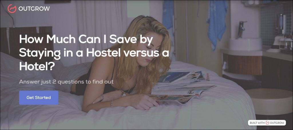 hostel vs hotel saving interactive calculators for websites