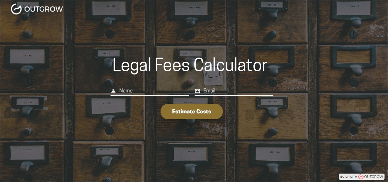 outgrow legal fees calculator