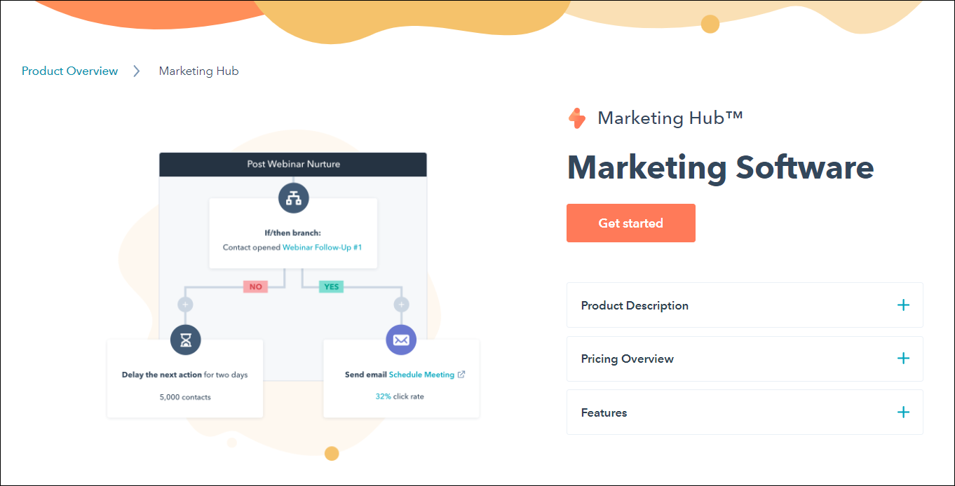 HubSpot’s marketing software offers a range of powerful tools, including a web lead nurture sequence. 