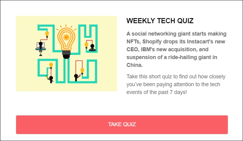 Weekly tech quiz