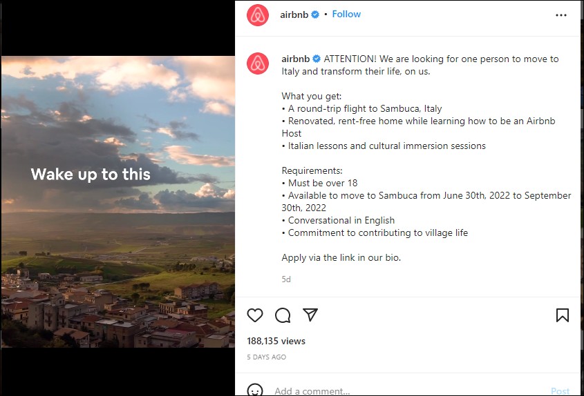 airbnb example