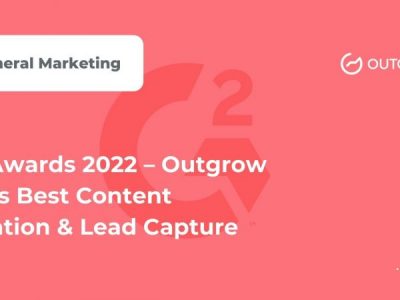 G2 Awards 2022 – Outgrow Wins Best Content Creation & Lead Capture