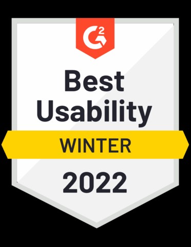 Best usability- G2 awards