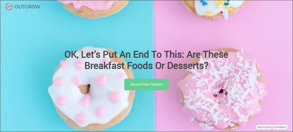 are these breakfast foods or desserts poll questions