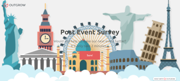 Outgrow's Post Event Survey