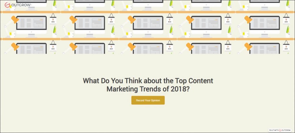 top content marketing trends poll questions