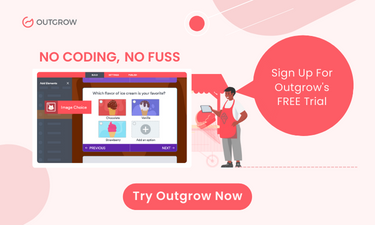 Sign up for Outgrow's free trial
