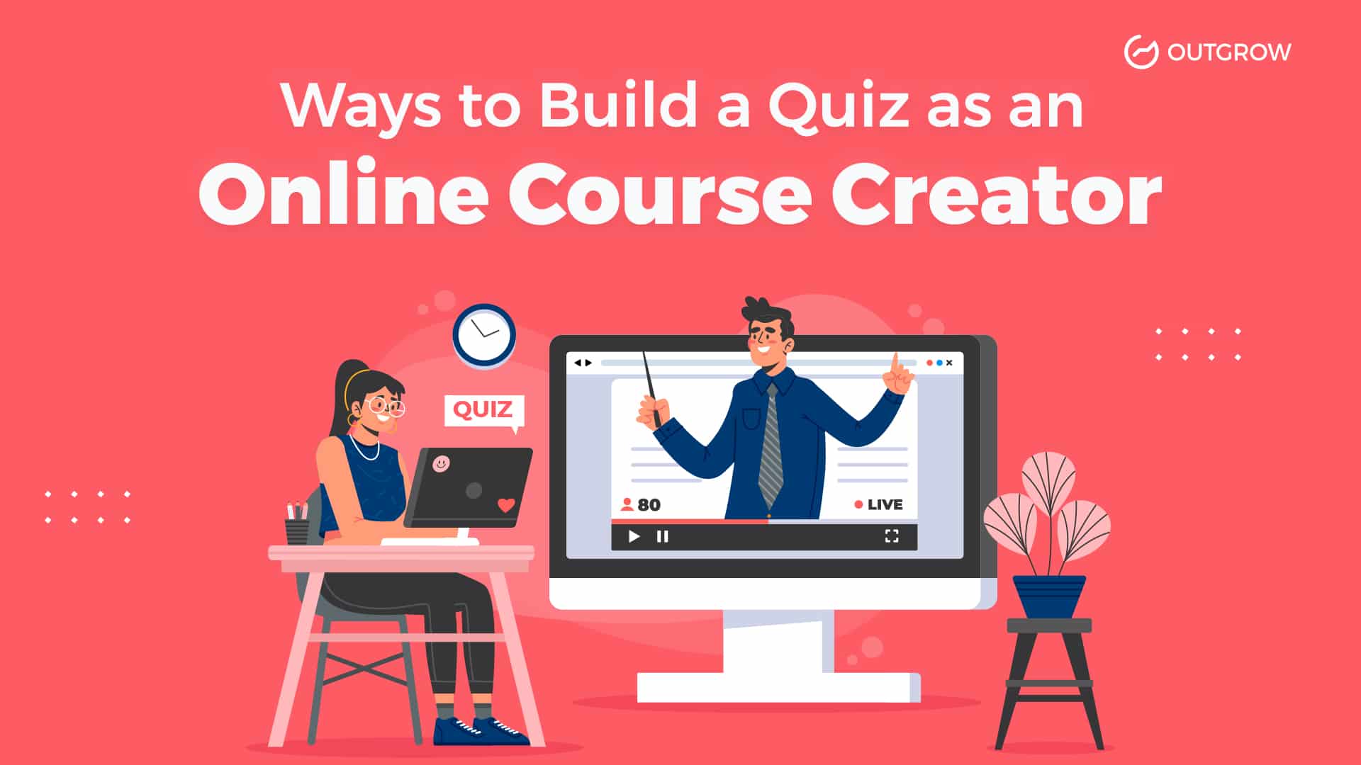 build a quiz for online course creator