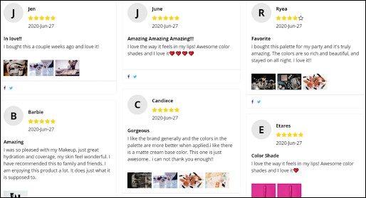 reviews example as promotion ideas for small business