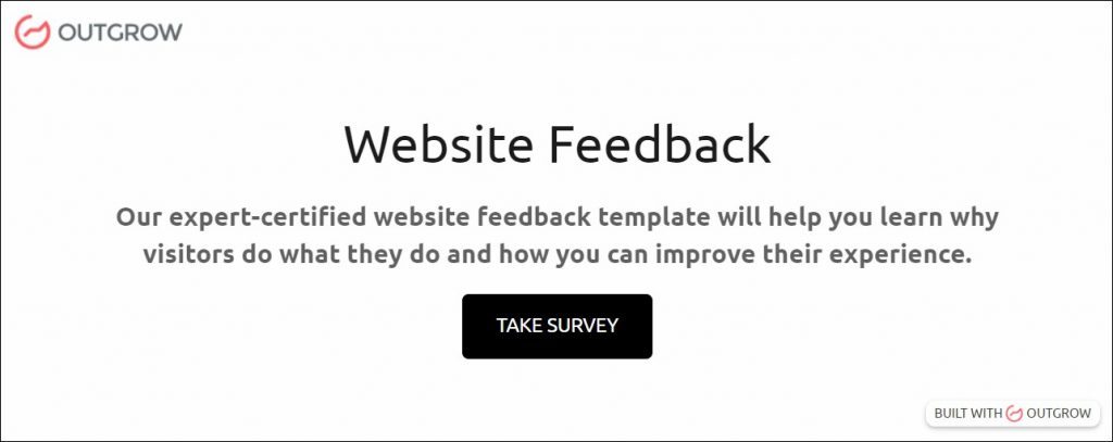 website feedback example
