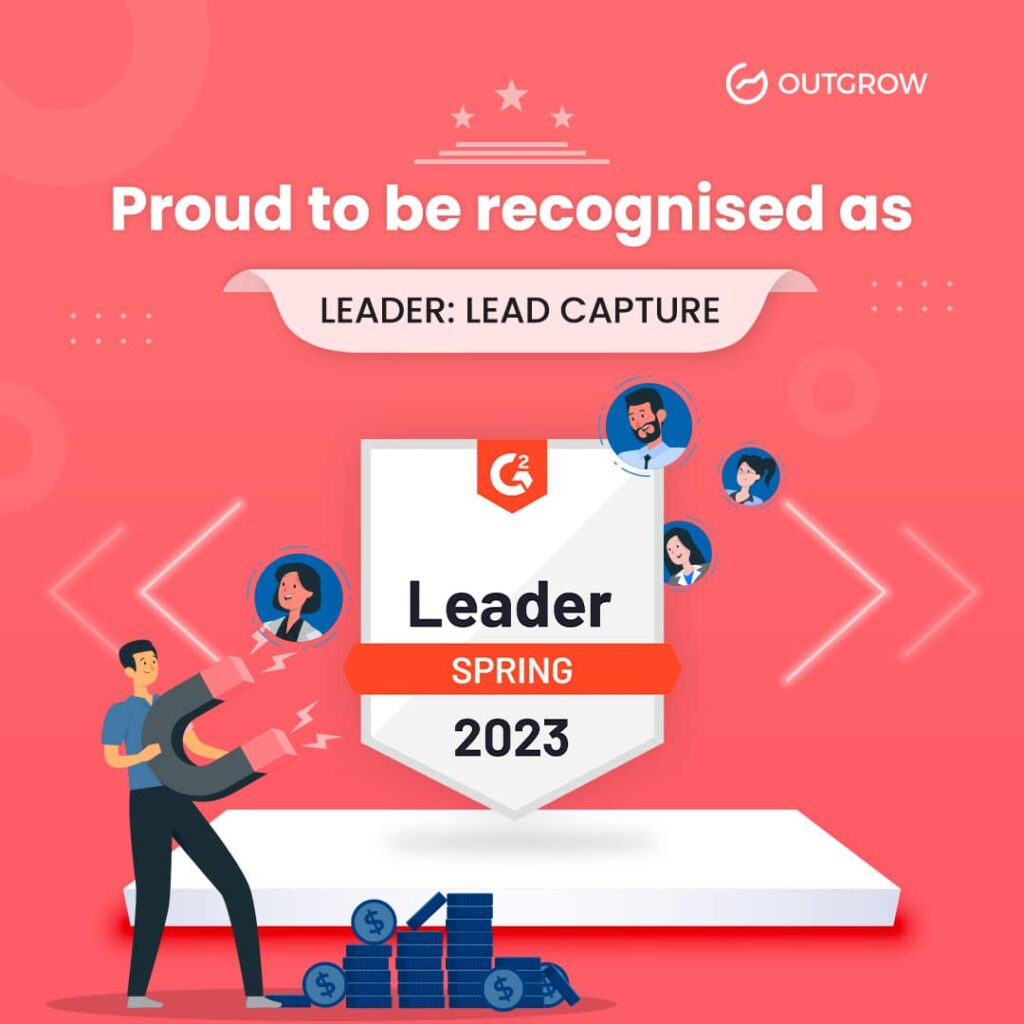 Leader in Lead Capture tool - G2 Spring Award 2023