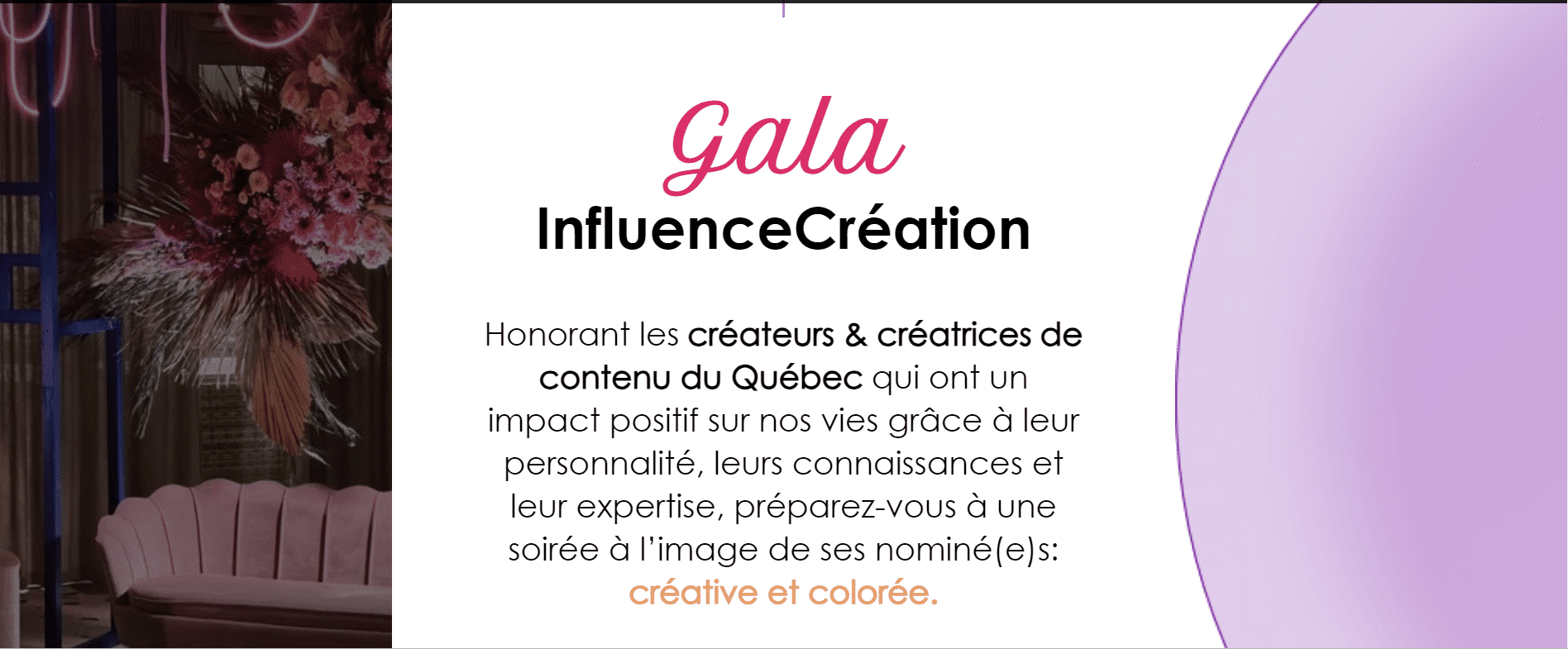 InfluenceCreation's Gala honouring the creators
