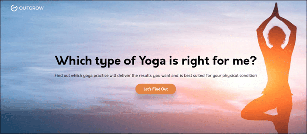 Outgrow's Yoga type quiz