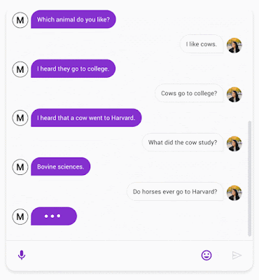 Meena, Google's AI chatbot