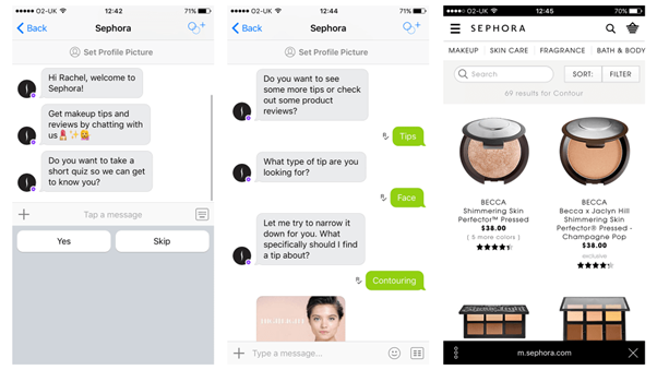 Sephora's chatbot