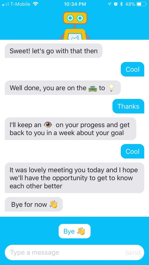Weobot, mental health chatbot