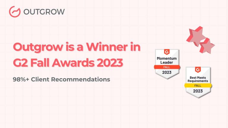 Outgrow Is a Winner in G2 Fall Awards 2023 | 98%+ Client Recommendations