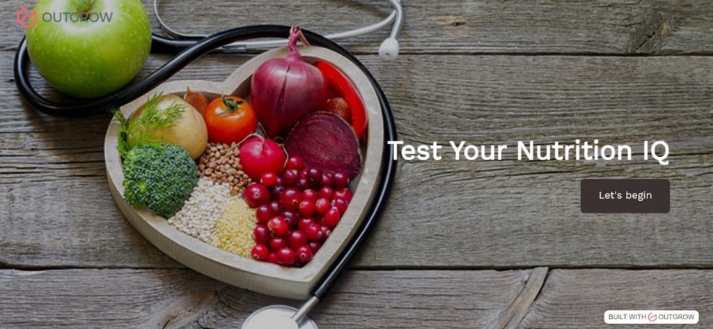 Outgrow's Test Your Nutrition Quiz