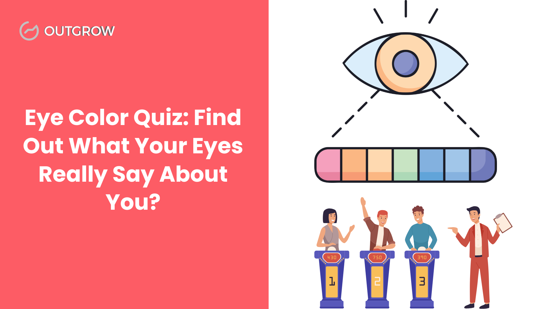 welcome page eye colour quiz