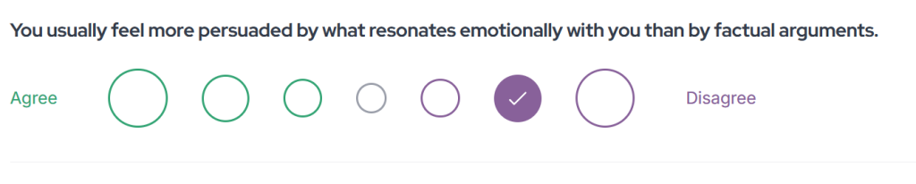 imotionally factual agreement