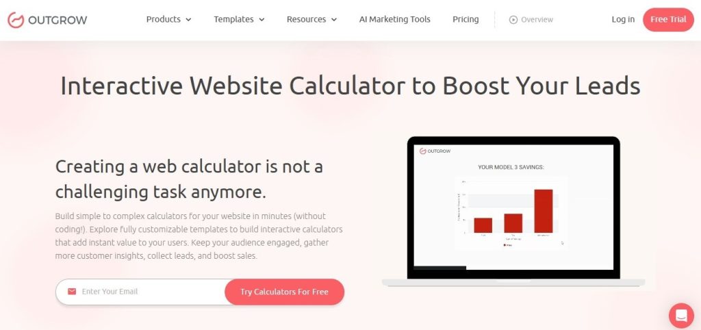 outgrow calculator maker