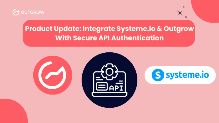 Product Update: Integrate Systeme.io & Outgrow With Secure API Authentication