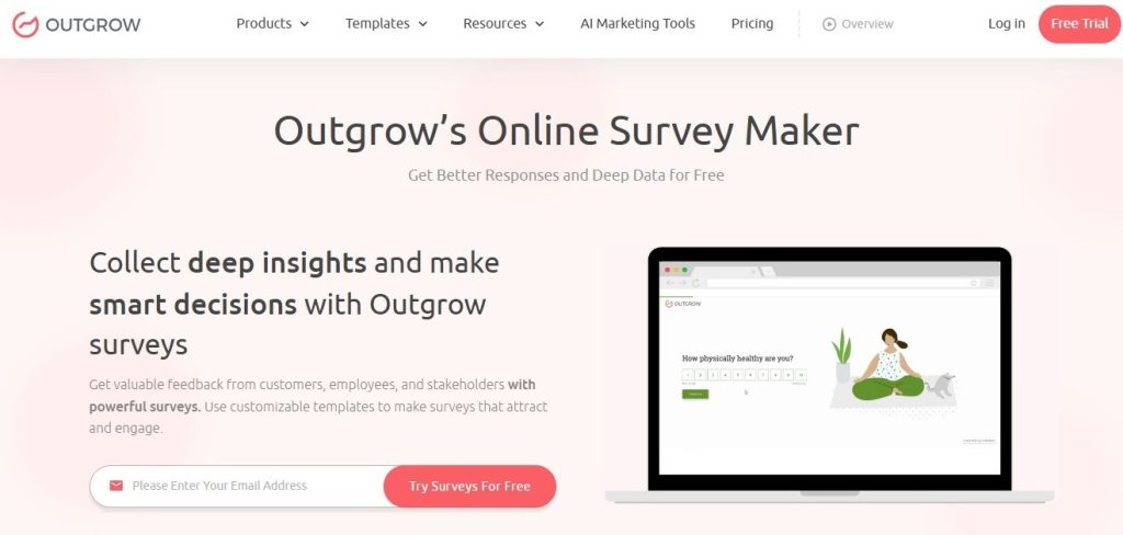 outgrow survey builder