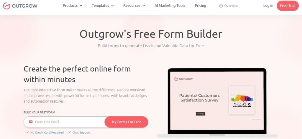 outgrow form builder