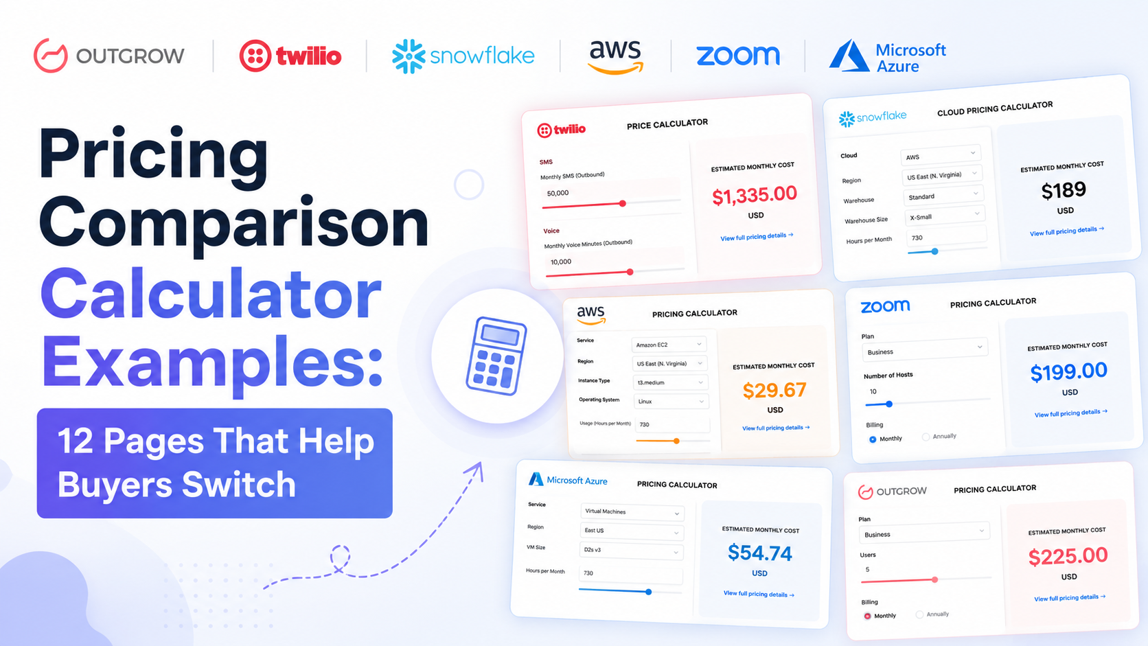 Pricing Comparison Calculator Examples