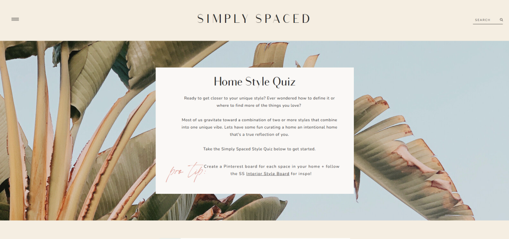 product recommendation quiz