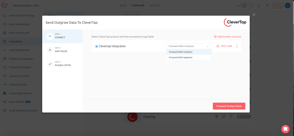 contacts or segment