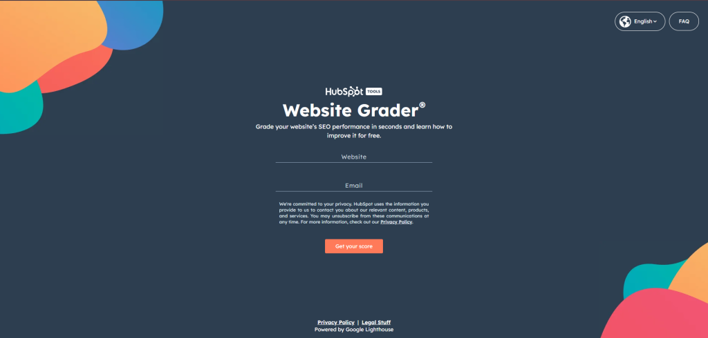 HubSpot's Website Grader