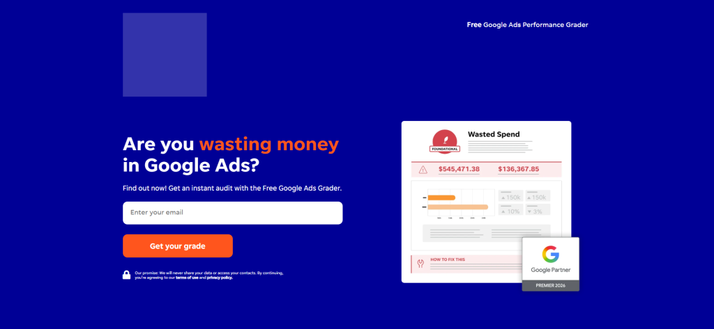 WordStream's Google Ads Performance Grader