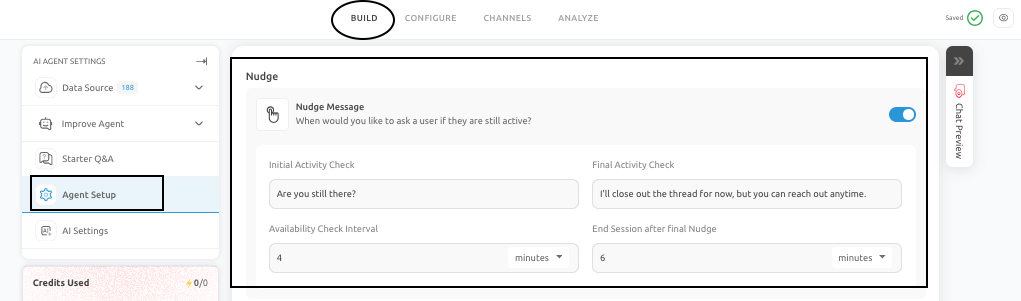Nudge Settings
