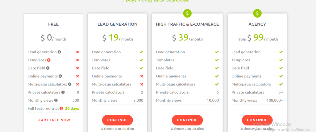 calculoid-pricing