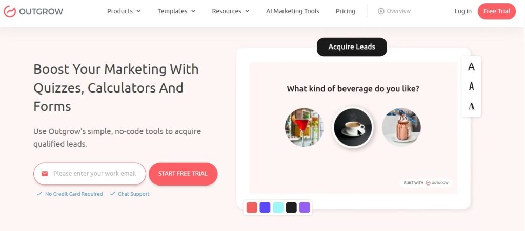 outgrow quiz maker
