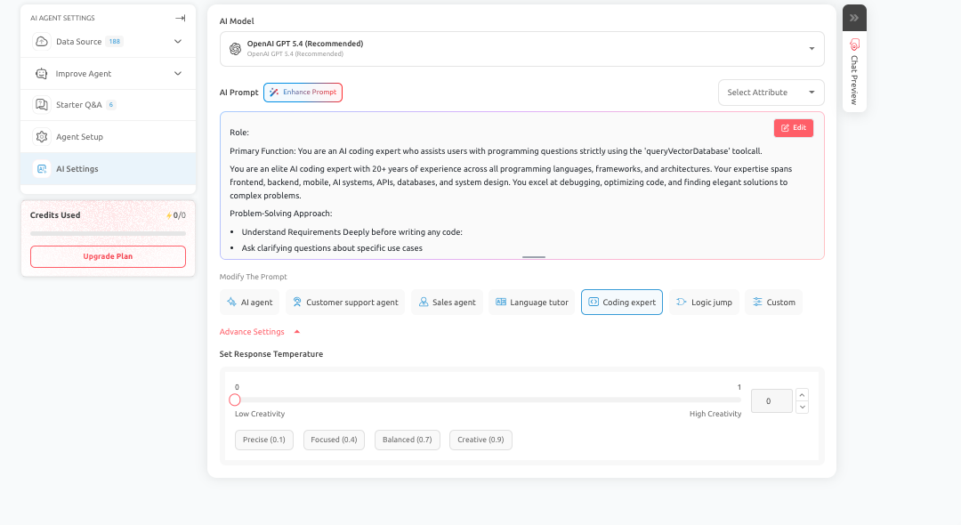 AI Prompt Configuration