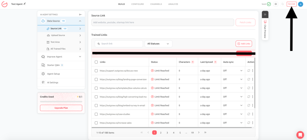 source link- Outgrow AI Agent