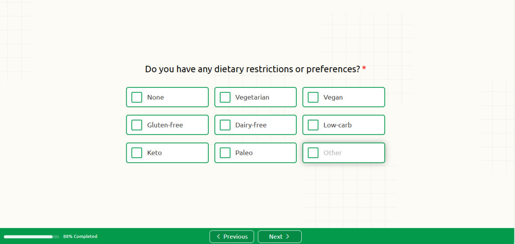 Dietary Preferences