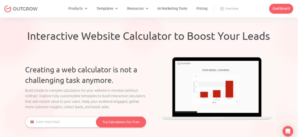 outgrow calculator